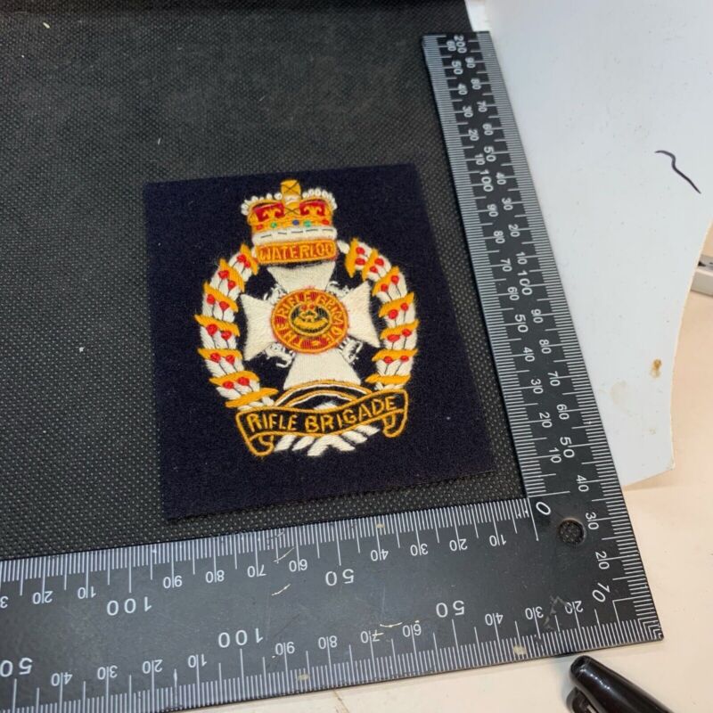 British Army The Rifle Brigade Regiment Embroidered Blazer Badge - The Militaria Shop