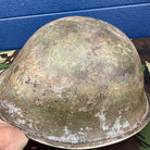 WW2 Canadian Army Mk3 Turtle Helmet - Original Helmet Shell - High Rivet - The Militaria Shop