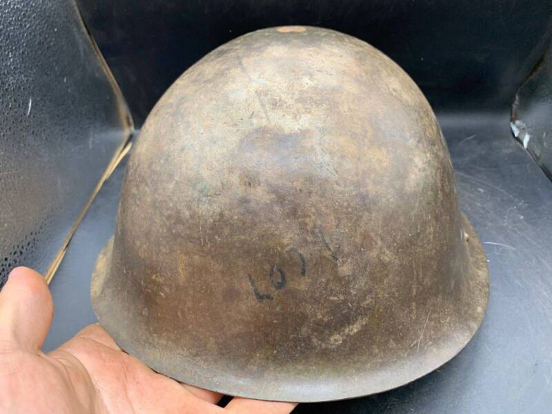 Original WW2 Onwards (1945-1952) British Army Mk4 Turtle Helmet - The Militaria Shop