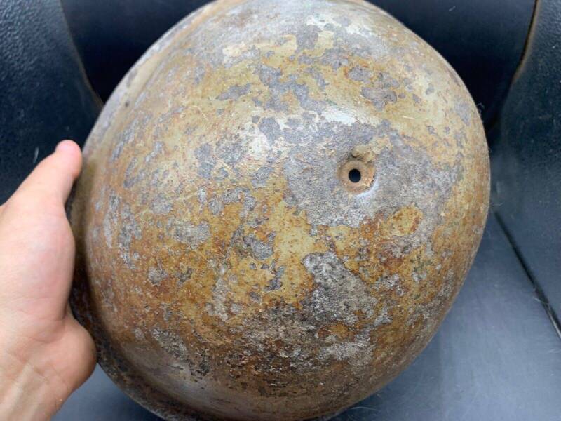 Original WW2 Onwards (1945-1952) British Army Mk4 Turtle Helmet - The Militaria Shop
