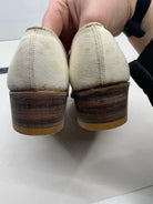 Original WW2 British Army Women's White Summer Shoes - ATS WAAF - Size 230 - The Militaria Shop