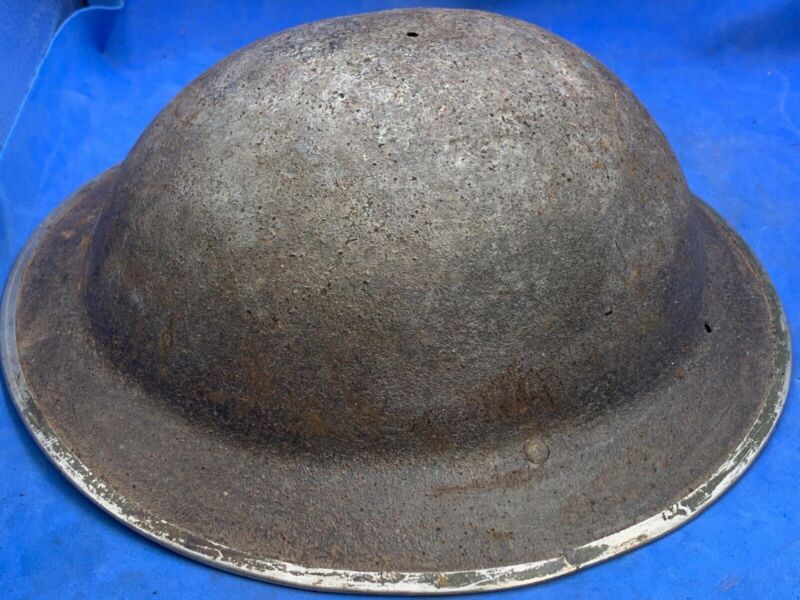 Original WW2 British Army South African Made Combat Helmet Mk2 Brodie - The Militaria Shop
