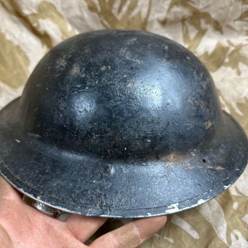 British Army Mk2 Brodie Helmet - Original WW2 - South African Manufactured - The Militaria Shop