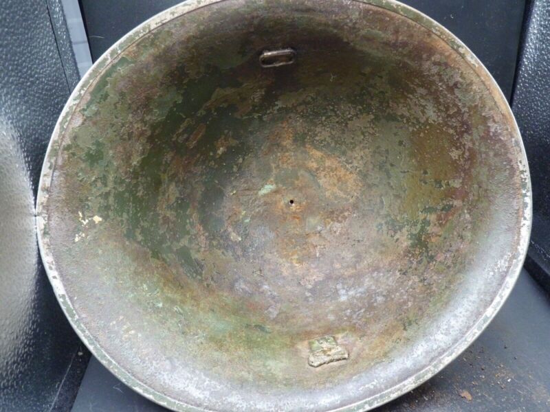 Mk3 Canadian / British Army Original WW2 Turtle Helmet High Rivet - The Militaria Shop