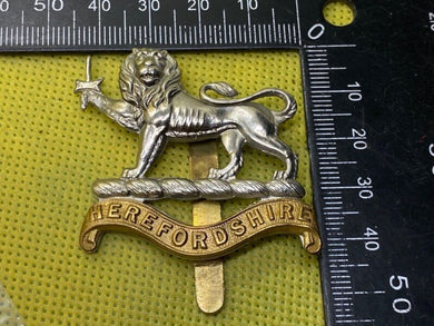 British Army - The Herefordshire Regiment Cap badge - The Militaria Shop