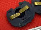 WW2 British Army Royal Marines Matching Collar Badges - Plastic Economy Issue - The Militaria Shop