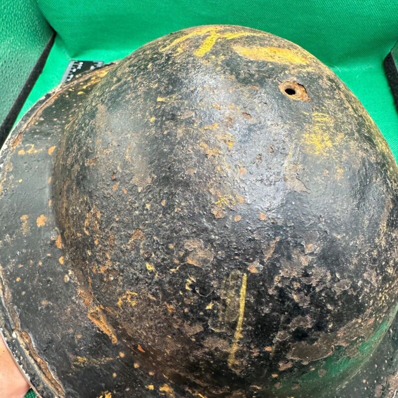 British Army Mk2 Brodie Helmet - Original WW2 - South African Manufactured - The Militaria Shop