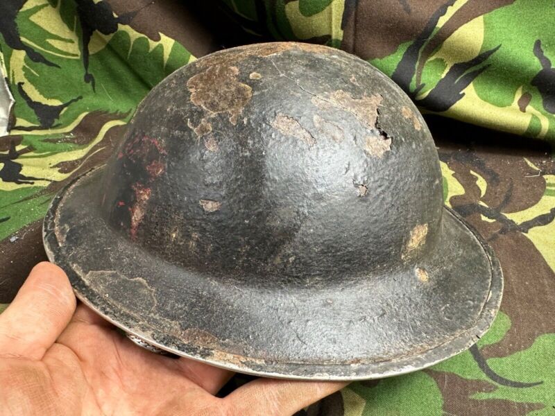 British Army Mk2 Brodie Helmet - Original WW2 - South African Manufactured - The Militaria Shop