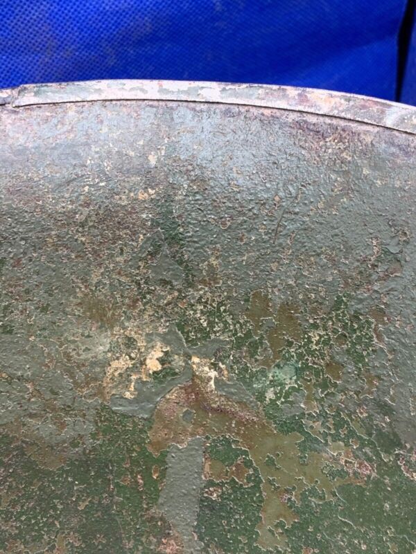 WW2 Canadian Army Mk3 Turtle Helmet - Original WW2 Helmet Shell - High Rivet - The Militaria Shop