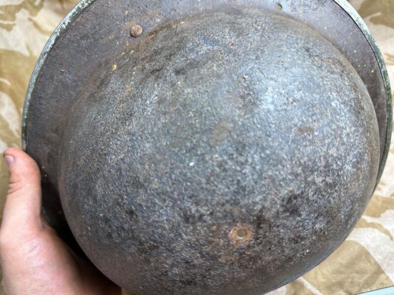 British Army Mk2 Brodie Helmet - Original WW2 - South African Manufactured - The Militaria Shop