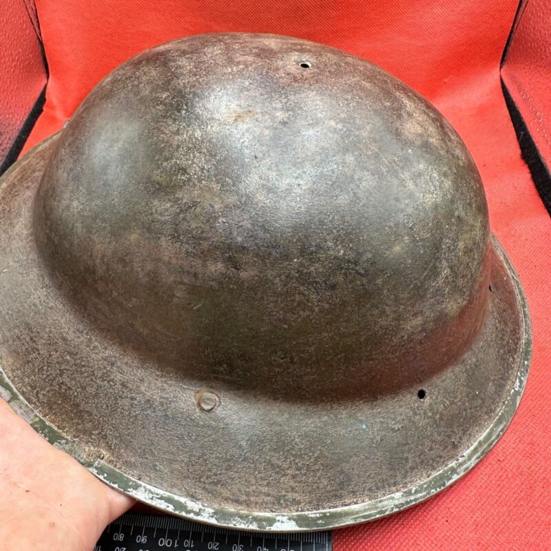 British Army Mk2 Brodie Helmet - Original WW2 - South African Manufactured - The Militaria Shop
