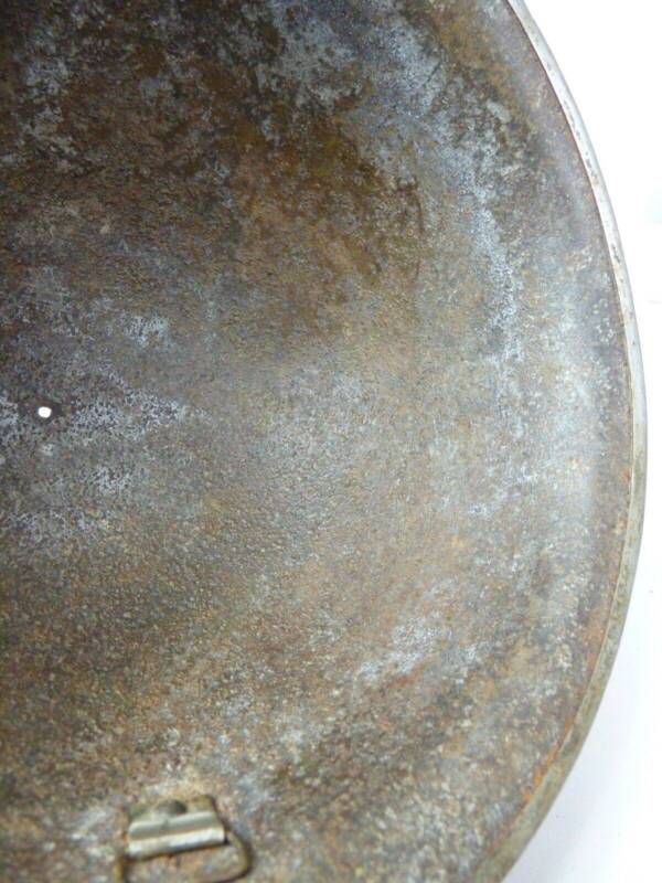 Original WW2 British / Canadian Army Mk3 High Rivet Turtle Army Combat Helmet - The Militaria Shop