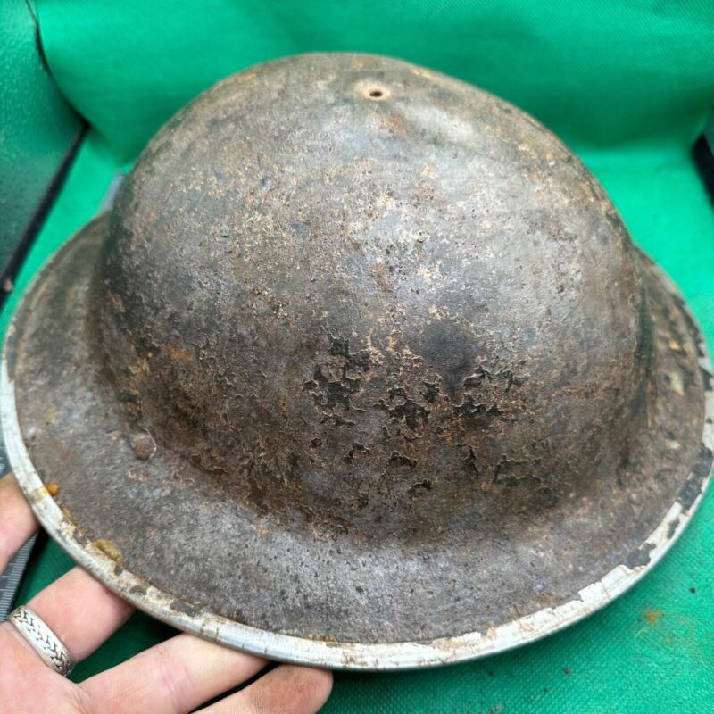 British Army Mk2 Brodie Helmet - Original WW2 - South African Manufactured - The Militaria Shop