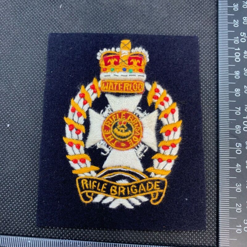British Army The Rifle Brigade Regiment Embroidered Blazer Badge - The Militaria Shop