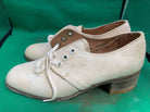 Original WW2 British Army Women's White Summer Shoes - ATS WAAF - Size 215M - The Militaria Shop