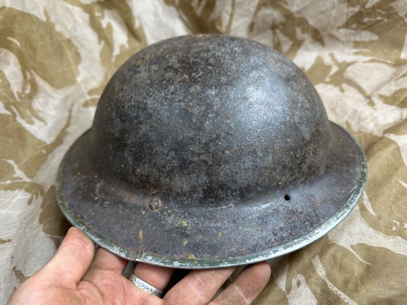 British Army Mk2 Brodie Helmet - Original WW2 - South African Manufactured - The Militaria Shop