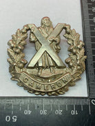 Original WW1 / WW2 British Army Cameron Highlanders Regiment Cap Badge - The Militaria Shop