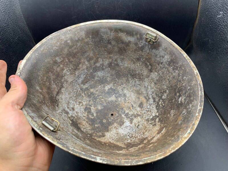 Original WW2 Onwards (1945-1952) British Army Mk4 Turtle Helmet - The Militaria Shop
