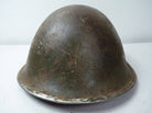 Original WW2 British / Canadian Army Mk3 High Rivet Turtle Army Combat Helmet - The Militaria Shop