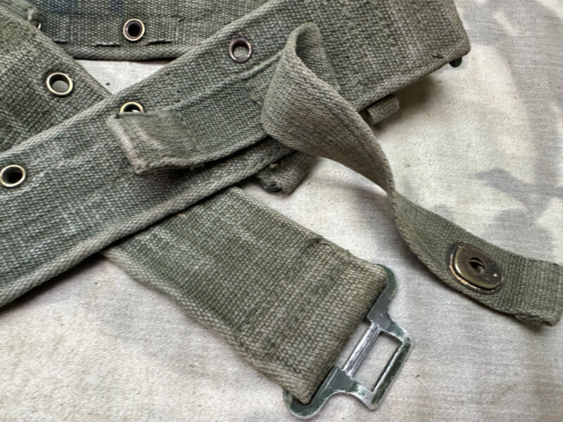 Original WW2 British Army 44 Pattern Soldiers Belt - 36" Waist - The Militaria Shop