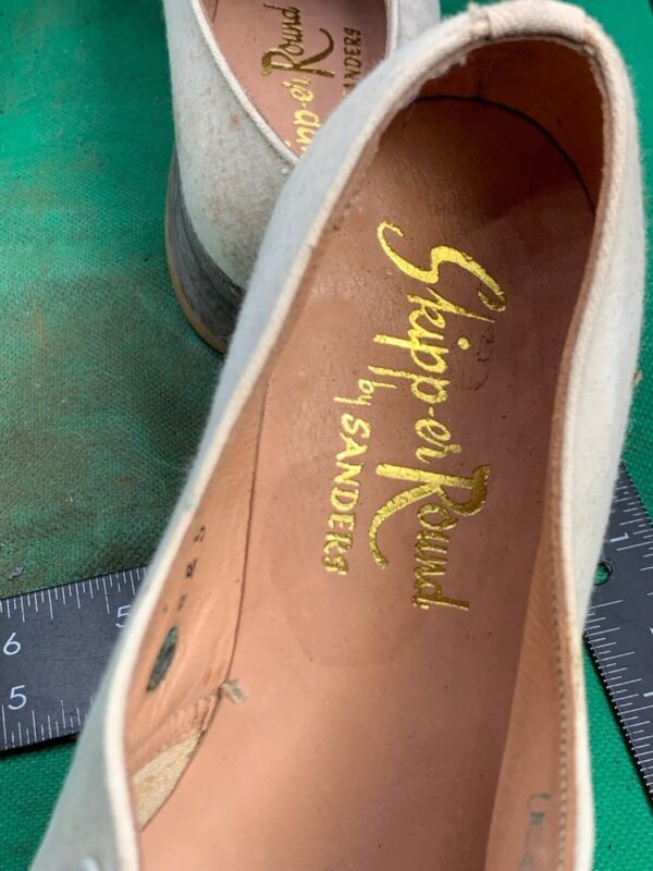 Original WW2 British Army Women's White Summer Shoes - ATS WAAF - Size 230s - The Militaria Shop
