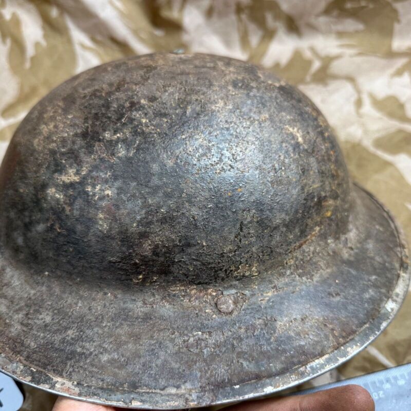 British Army Mk2 Brodie Helmet - Original WW2 - South African Manufactured - The Militaria Shop