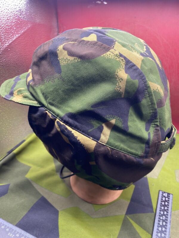 Original British Army DPM Camouflage Winter Cold Weather Cap with Ear Flaps - The Militaria Shop