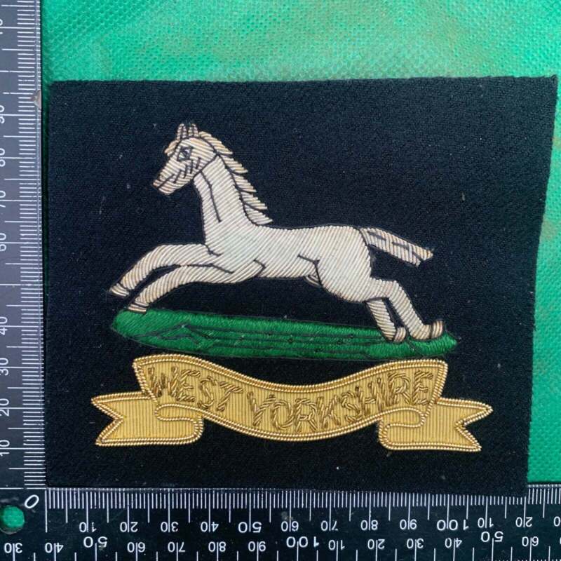 British Army Bullion Embroidered Blazer Badge - West Yorkshire - The Militaria Shop