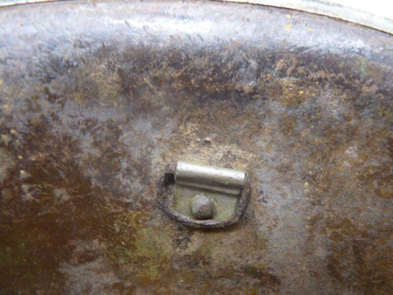 Original WW2 British / Canadian Army Mk3 High Rivet Turtle Army Combat Helmet - The Militaria Shop