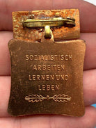 Genuine East German DDR Collective Socialist Work Labor Badge White Box - The Militaria Shop