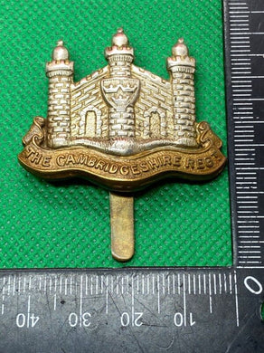 Original British Army The Cambridgeshire Regiment Cap Badge - The Militaria Shop