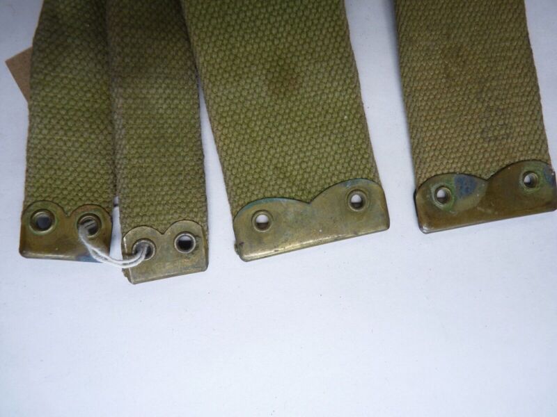 Original WW2 Pattern British Army L Straps Pair - 37 Pattern Webbing Haversack - The Militaria Shop