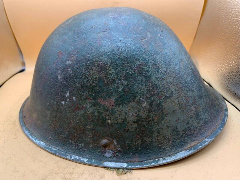Original WW2 Onwards (1945-1952) British Army Mk4 Turtle Helmet - The Militaria Shop