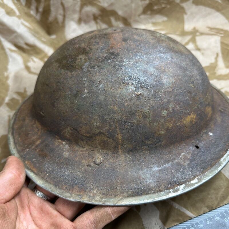 British Army Mk2 Brodie Helmet - Original WW2 - South African Manufactured - The Militaria Shop