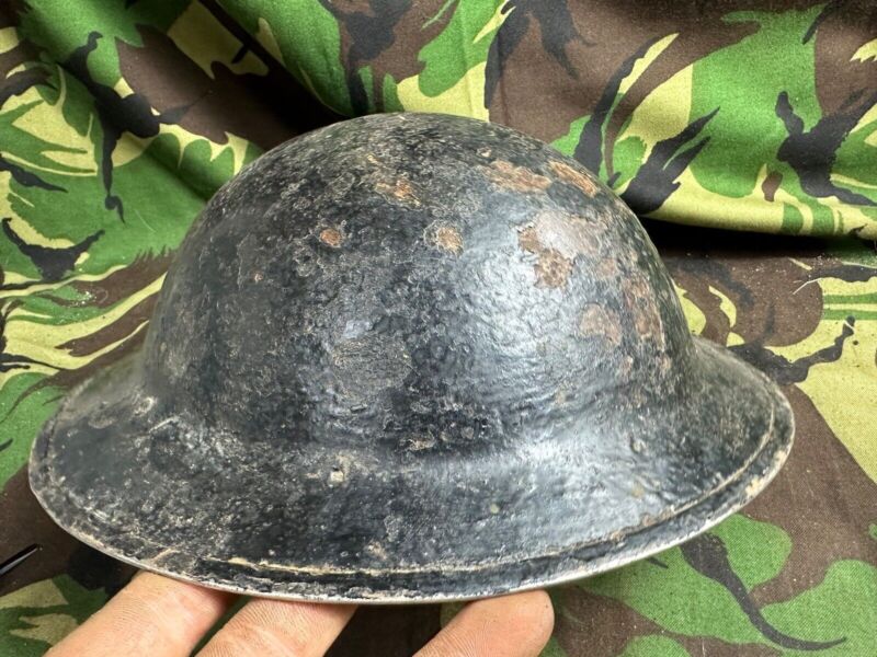 British Army Mk2 Brodie Helmet - Original WW2 - South African Manufactured - The Militaria Shop