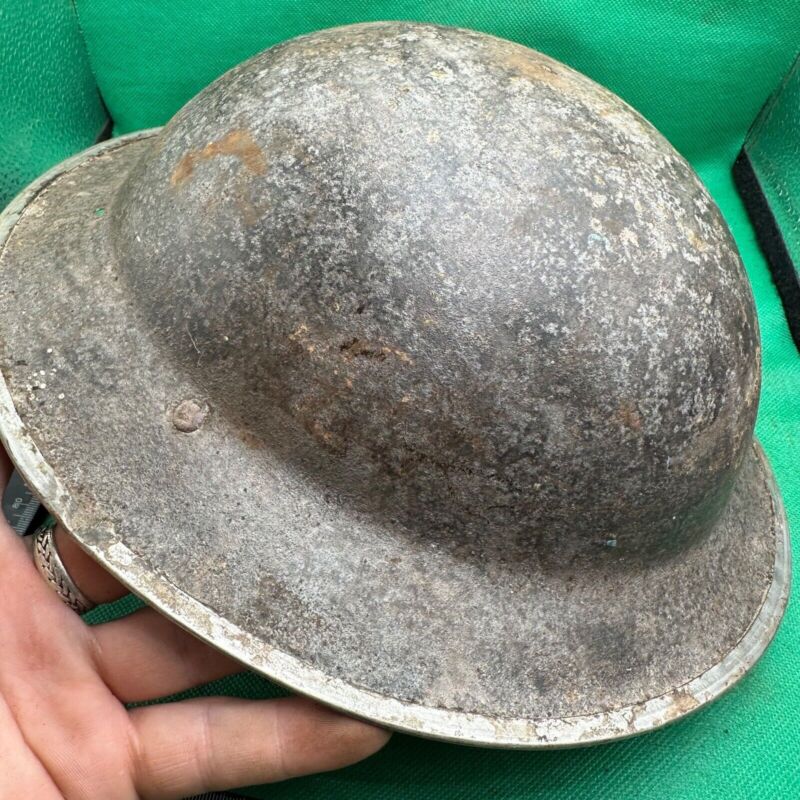 British Army Mk2 Brodie Helmet - Original WW2 - South African Manufactured - The Militaria Shop