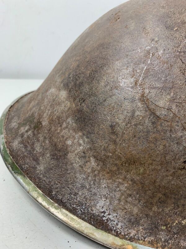 Mk3 Canadian / British Army Original WW2 Turtle Helmet High Rivet - The Militaria Shop