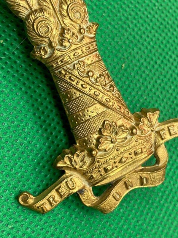 Original WW1 / WW2 British Army 11th Hussars Cap Badge - The Militaria Shop