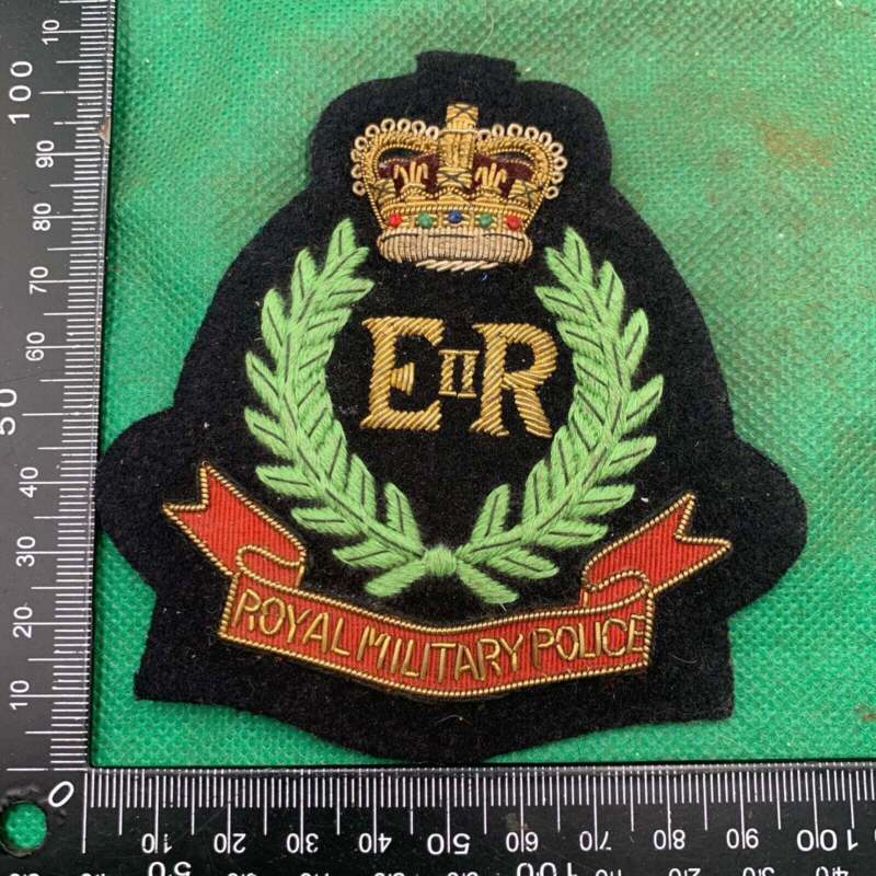 British Army Bullion Embroidered Blazer Badge - Royal Military Police - The Militaria Shop