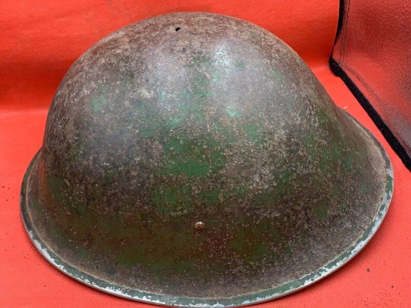 Mk3 Turtle Helmet - Original WW2 British / Canadian Army Combat Helmet - The Militaria Shop