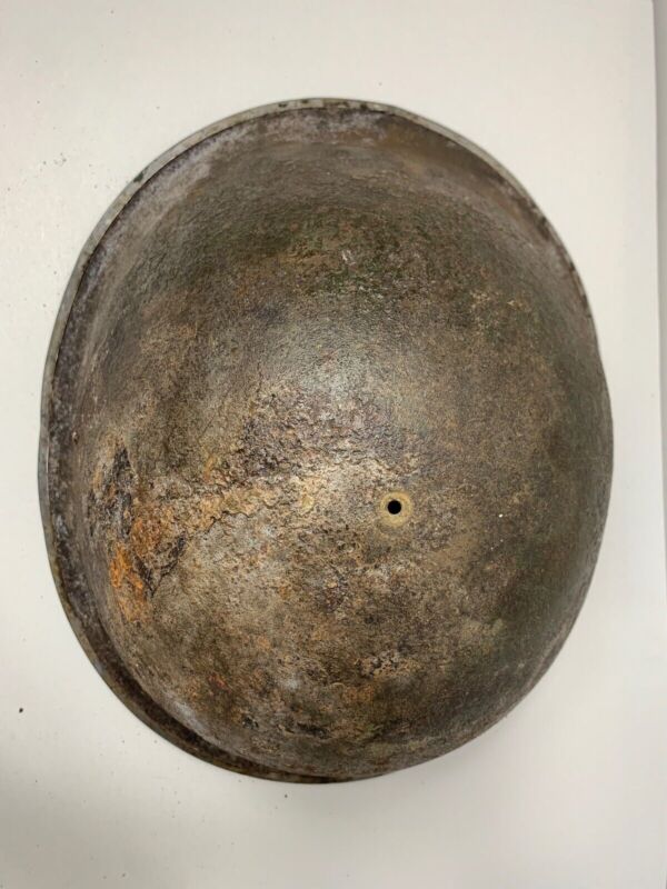 Mk3 Canadian / British Army Original WW2 Turtle Helmet High Rivet - The Militaria Shop