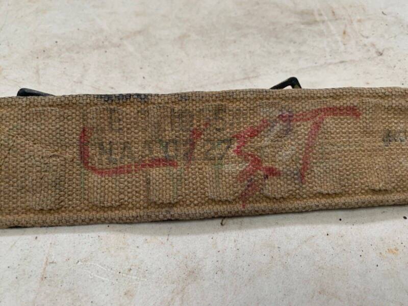 Original WW2 37 Pattern - British Airforce RAF  Webbing Belt - 40 Inch Waist - The Militaria Shop