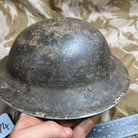 British Army Mk2 Brodie Helmet - Original WW2 - South African Manufactured - The Militaria Shop
