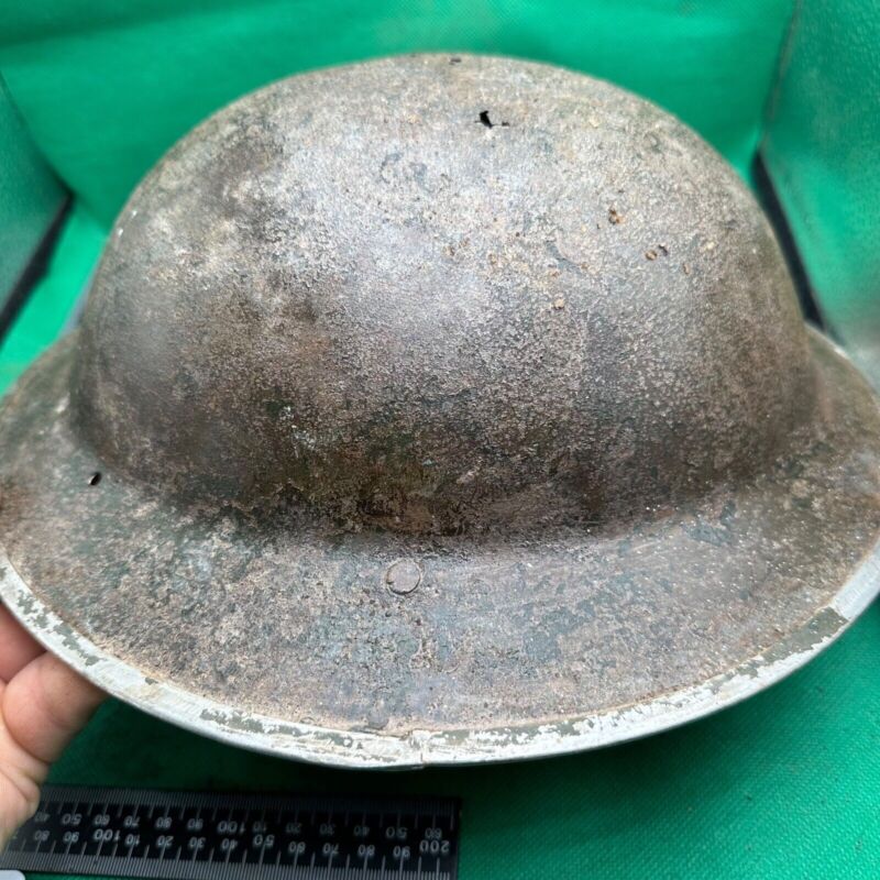 British Army Mk2 Brodie Helmet - Original WW2 - South African Manufactured - The Militaria Shop
