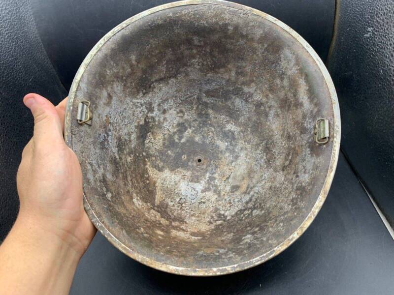 Original WW2 Onwards (1945-1952) British Army Mk4 Turtle Helmet - The Militaria Shop