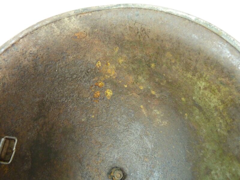Original Mk3 Canadian / British Army WW2 Turtle Helmet High Rivet - The Militaria Shop