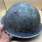 Original WW2 British / Canadian Army Mk3 High Rivet Turtle Army Combat Helmet - The Militaria Shop