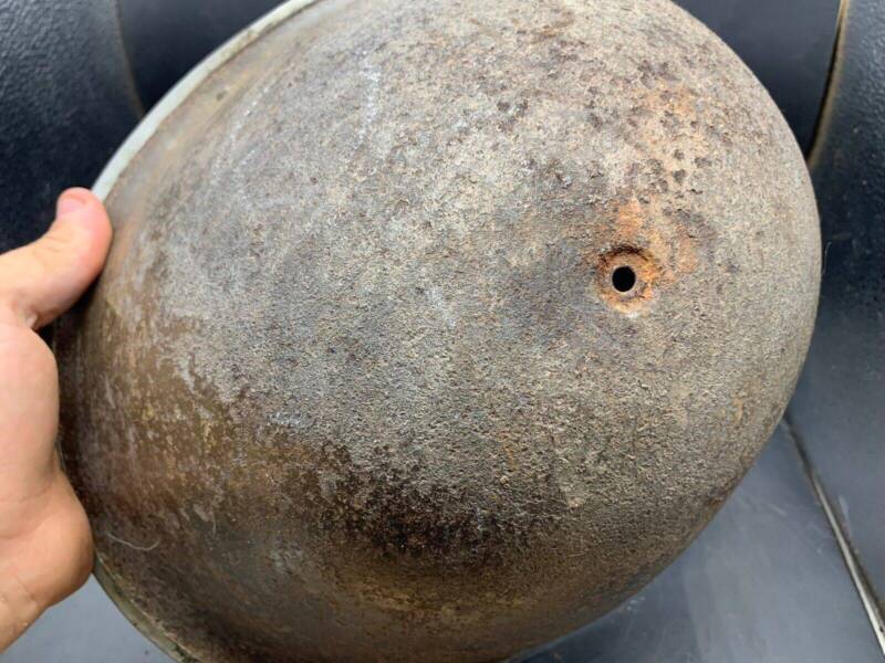 Original WW2 Onwards (1945-1952) British Army Mk4 Turtle Helmet - The Militaria Shop