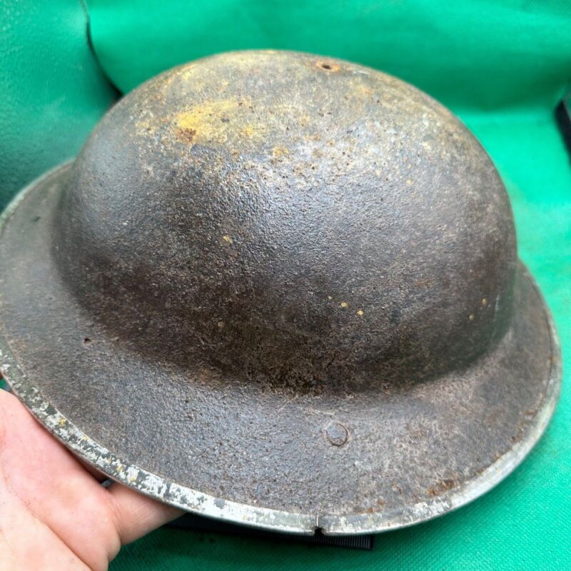 British Army Mk2 Brodie Helmet - Original WW2 - South African Manufactured - The Militaria Shop