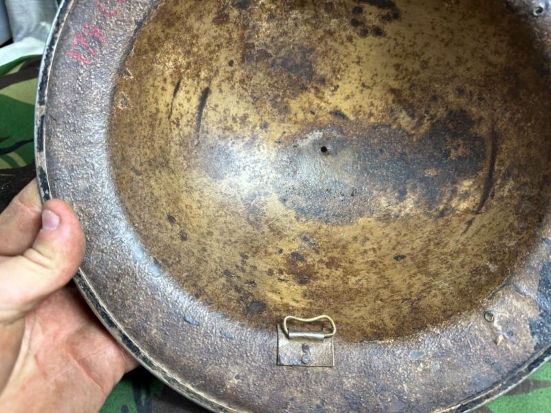 British Army Mk2 Brodie Helmet - Original WW2 - South African Manufactured - The Militaria Shop